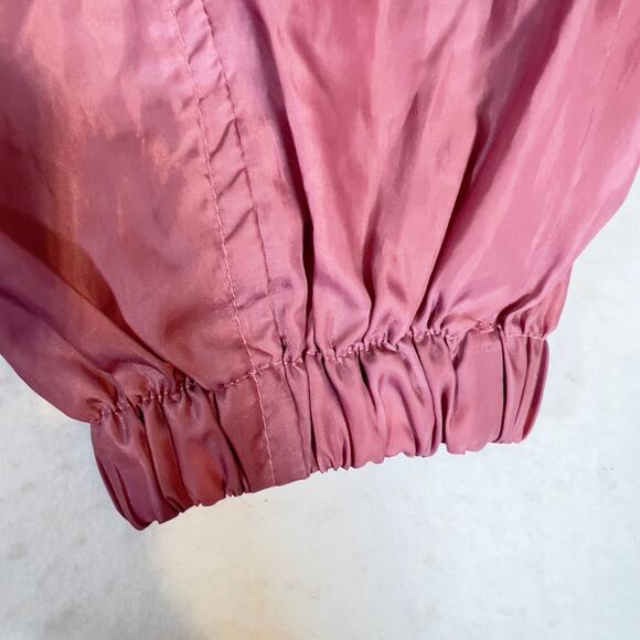 Tudor Court Vintage Raincoat Woman's Large Hide-Away Hood Drawstrings Full Zip - Picture 12 of 16